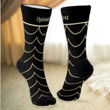 Pearls op Black Art Deco Elegance - optionele naam
