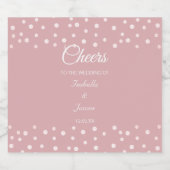 Pearls op Dusty Roos Weddenschap Beer Fles Etiket (Enkel label)