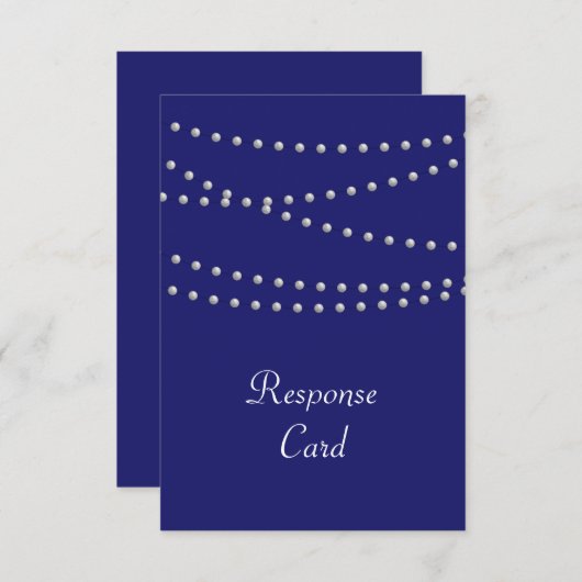 Pearls op Indigo RSVP (Voorkant / Achterkant)