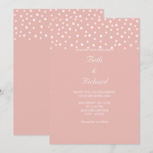 Pearls op Roos Gold Kaart (Voorkant / Achterkant)