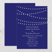 Pearls over uitnodiging tot huwelijk in het Indigo (Voorkant / Achterkant)