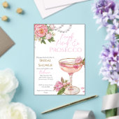 Pearls, Petals & Prosecco Bridal Shower Invitation Acryl Uitnodigingen (Insitu (Huwelijk))