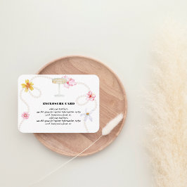 Pearls, Petals & Prosecco | Trendy Enclosure Card Informatiekaartje