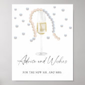 Pearls & Prosecco - advies en wensen Poster (Voorkant)