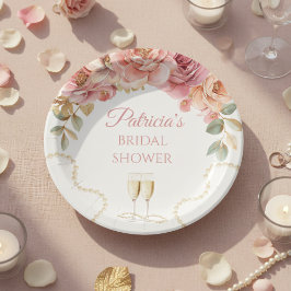 Pearls & Prosecco Bridal Shower Papieren Bordje
