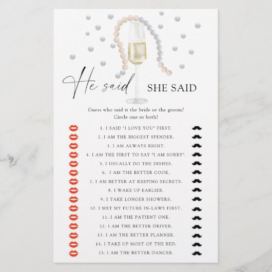 Pearls & Prosecco - Hij zei dat ze zei vrijgezelle (Voorkant)