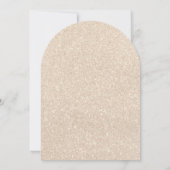 Pearls & Prosecco Pink Bow Bridal Shower Kaart (Achterkant)