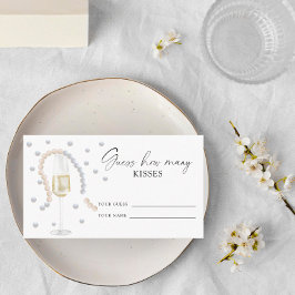 Pearls & Prosecco - raad eens hoeveel kussen Informatiekaartje