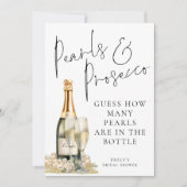 Pearls Prosecco raden hoeveel Vrijgezellenfeest sp Kaart (Voorkant)
