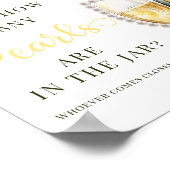 Pearls Prosecco raden hoeveel Vrijgezellenfeest sp Poster (Hoek)