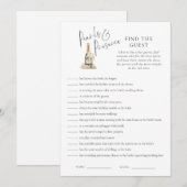 Pearls Prosecco Vind Gast Vrijgezellenfeest Game K Kaart (Voorkant / Achterkant)