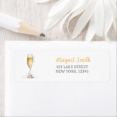 Pearls & Prosecco Vrijgezellenfeest retouradres Etiket (Insitu)