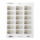 Pearls Ring Blue Lace Weddenschap Hartelijk dank Etiket (Full Sheet)