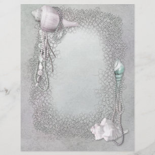 Pearls Seashell Beach Flyers