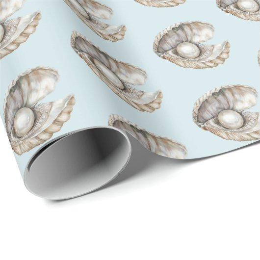 Pearls Shell Birthday  Cadeaupapier (Rol Hoek)