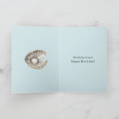Pearls Shell Birthday  Kaart (Binnen)