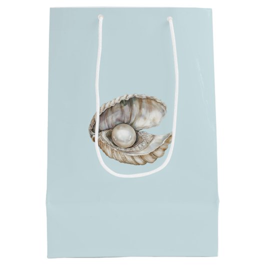 Pearls Shell Birthday  Medium Cadeauzakje (Achterkant)