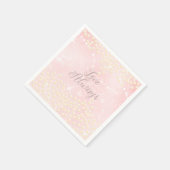 Pearls Shine Peach Servet (Hoek)