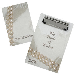 Pearls van Wisdom Elegant Mini Klembord