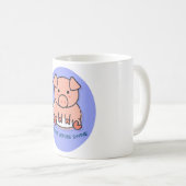 Pearls voor varkens koffiemok (Voorkant rechts)