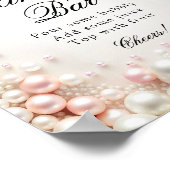 Pearls Vrijgezellenfeest Mimosa Bar Poster (Hoek)