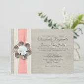 Pearls Wedding Invitations Kaart (Staand voorkant)
