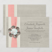 Pearls Wedding Invitations Kaart (Voorkant / Achterkant)