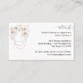 Pearls & White Floral Details Enclosure Kaart (Voorkant)