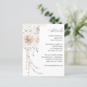 Pearls & White Floral - Gegevens (Staand voorkant)