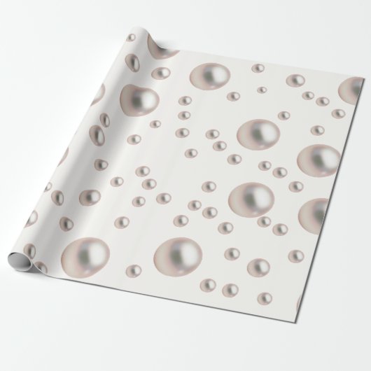 Pearlsa en Prosecco  Bruidscadeaufeestje Cadeaupapier (Uitgerold)