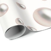 Pearlsa en Prosecco  Bruidscadeaufeestje Cadeaupapier (Rol Hoek)