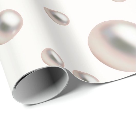 Pearlsa en Prosecco  Bruidscadeaufeestje Cadeaupapier (Rol Hoek)