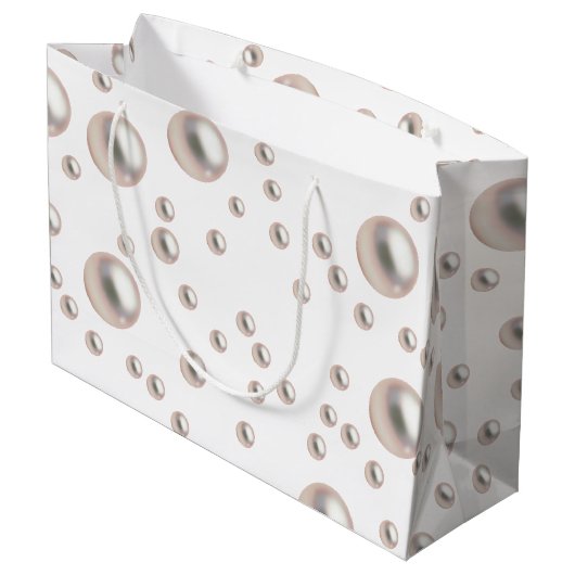 Pearlsa en Prosecco Bruidsmeisjeduifete Groot Cadeauzakje (Achterkant Gekanteld)