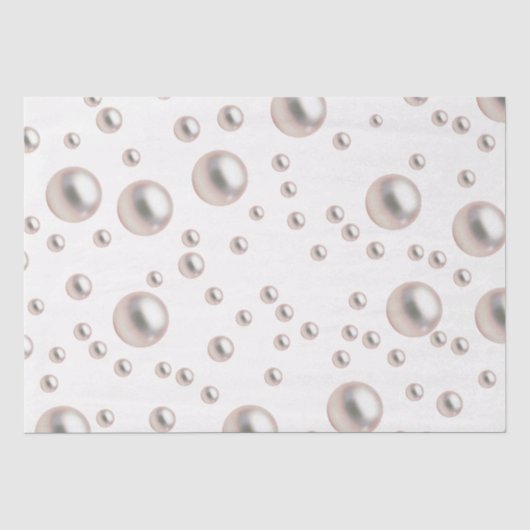 Pearlsa en Prosecco Bruidsuitnodiging Tissuepapier (Voorkant)