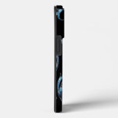 Pearly Blue Floral Case-Mate iPhone Case (Achterkant / Rechts)