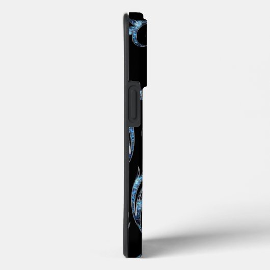 Pearly Blue Floral Case-Mate iPhone Case (Achterkant / Rechts)