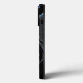 Pearly Blue Floral Case-Mate iPhone Case (Achterkant / Links)