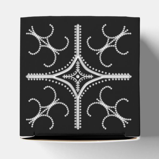  Pearly Classic 2x2 Party Favor Box Bedankdoosjes (Bovenkant)