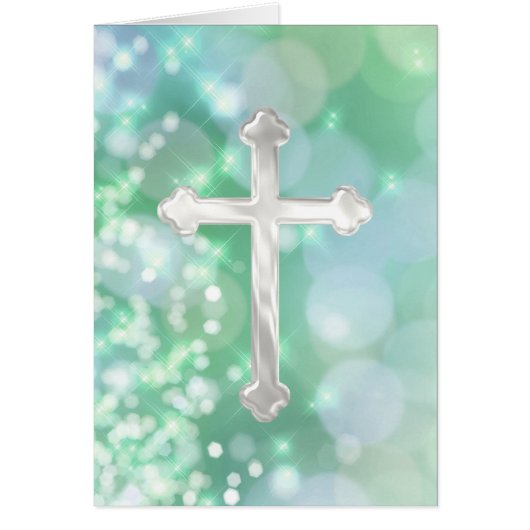 Pearly Cross met Aqua Sparkle (Voorkant)