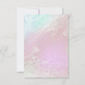 Pearly Metallic Tiffany roze Paarse pasta Glass Kaart (Achterkant)