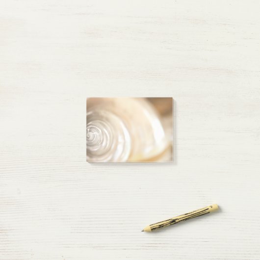 Pearly White Zee Shell Marine Natuur Post-it® Notes (Op bureau)