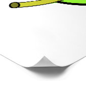 Pearman met peren en Mannen rijden in PearMobile-P Poster (Hoek)