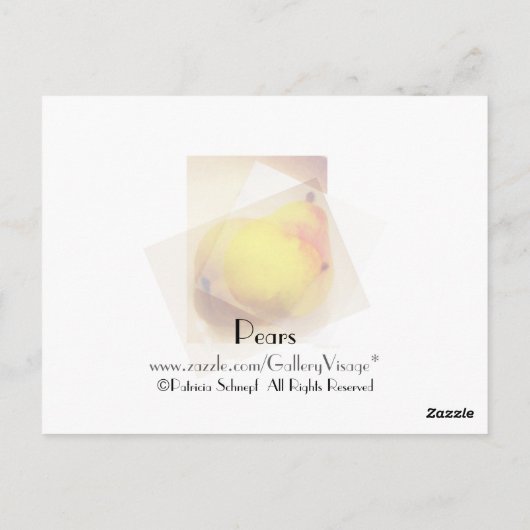 PEARS BRIEFKAART (Achterkant)