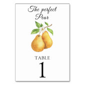 Pears bruidsfeest - tafelnummer bruiloft (Achterkant)