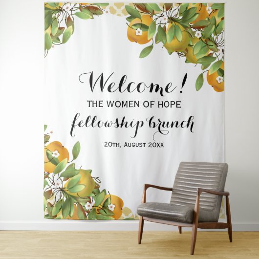 Pears Fruit Event Backdrop Wandkleed (In situ)