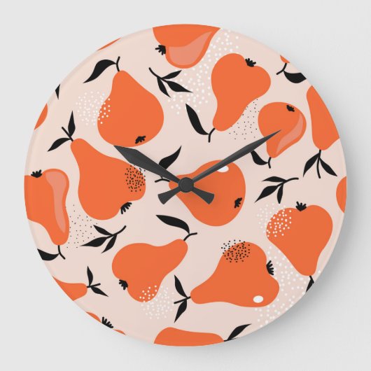 Pears Galore: Kleurrijk behang Grote Klok (Voorkant)