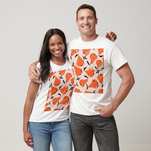 Pears Galore: Kleurrijk behang T-shirt (Unisex)