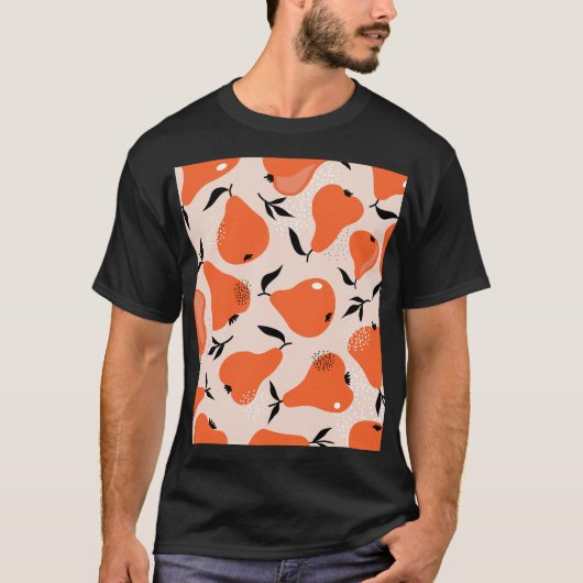 Pears Galore: Kleurrijk behang T-shirt (Voorkant)