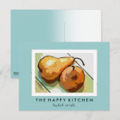 Pears Pair Briefkaart (Voorkant / Achterkant)