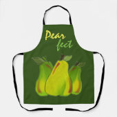PEARS Perfect hand-getekende kunst Schort (Voorkant)